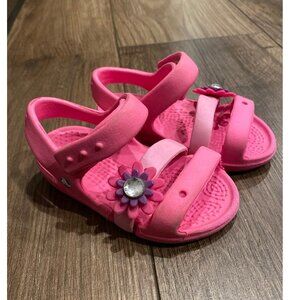 Crocs Baby Pink Sandals, Size 4